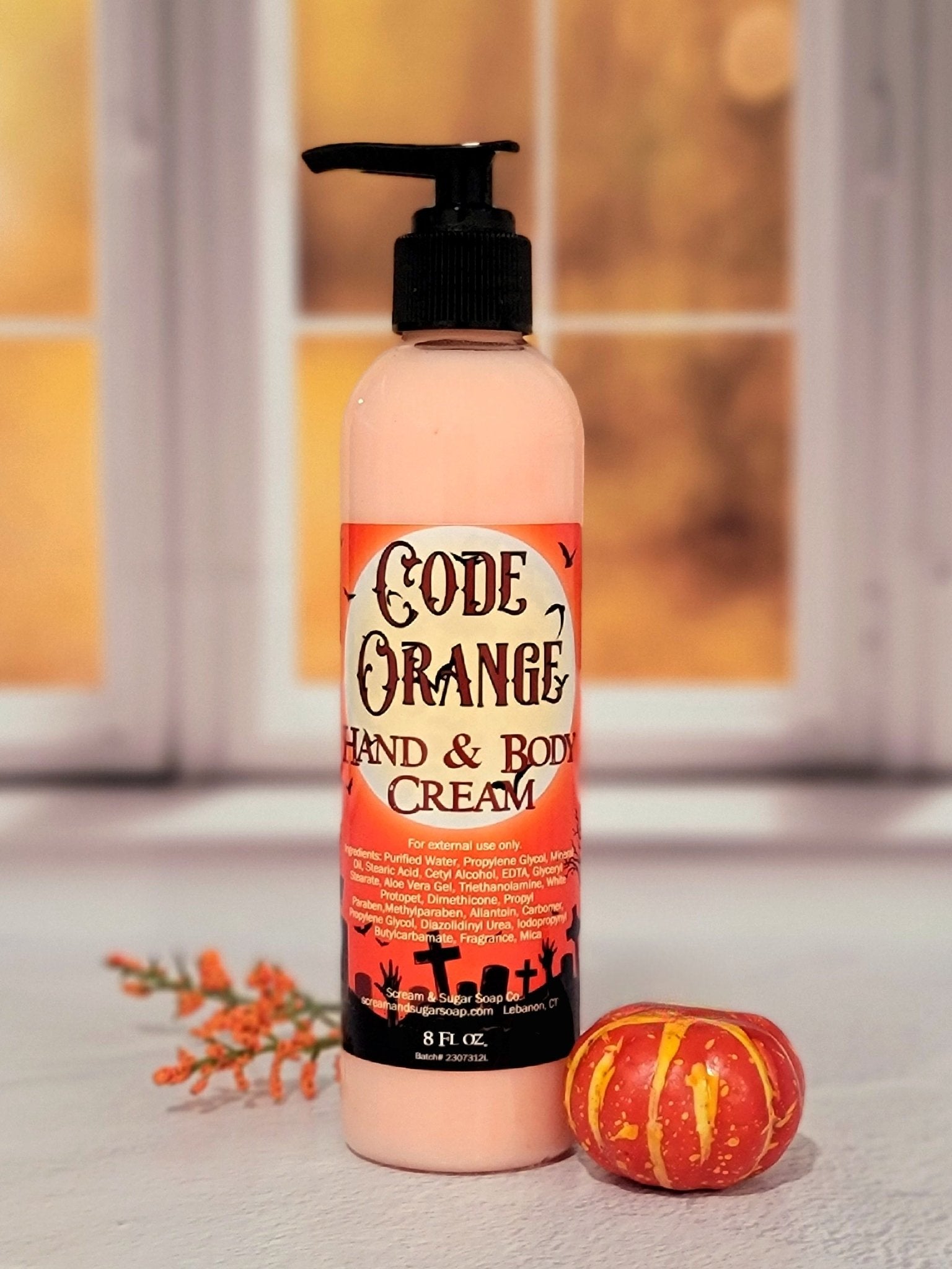 Code Orange Hand & Body Cream - Scream & Sugar Soap Co. - Lotion