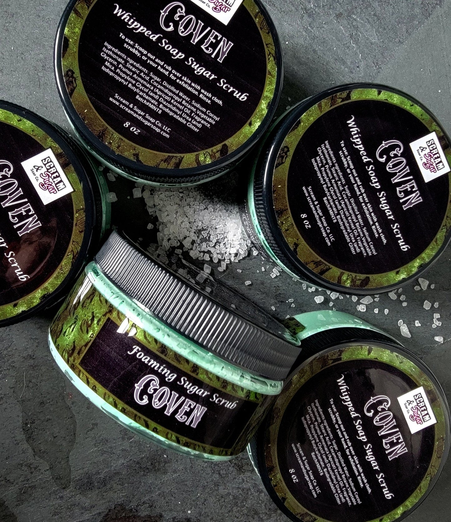 Coven Whipped Soap Sugar Scrub - Scream & Sugar Soap Co. - Sugar Scrub