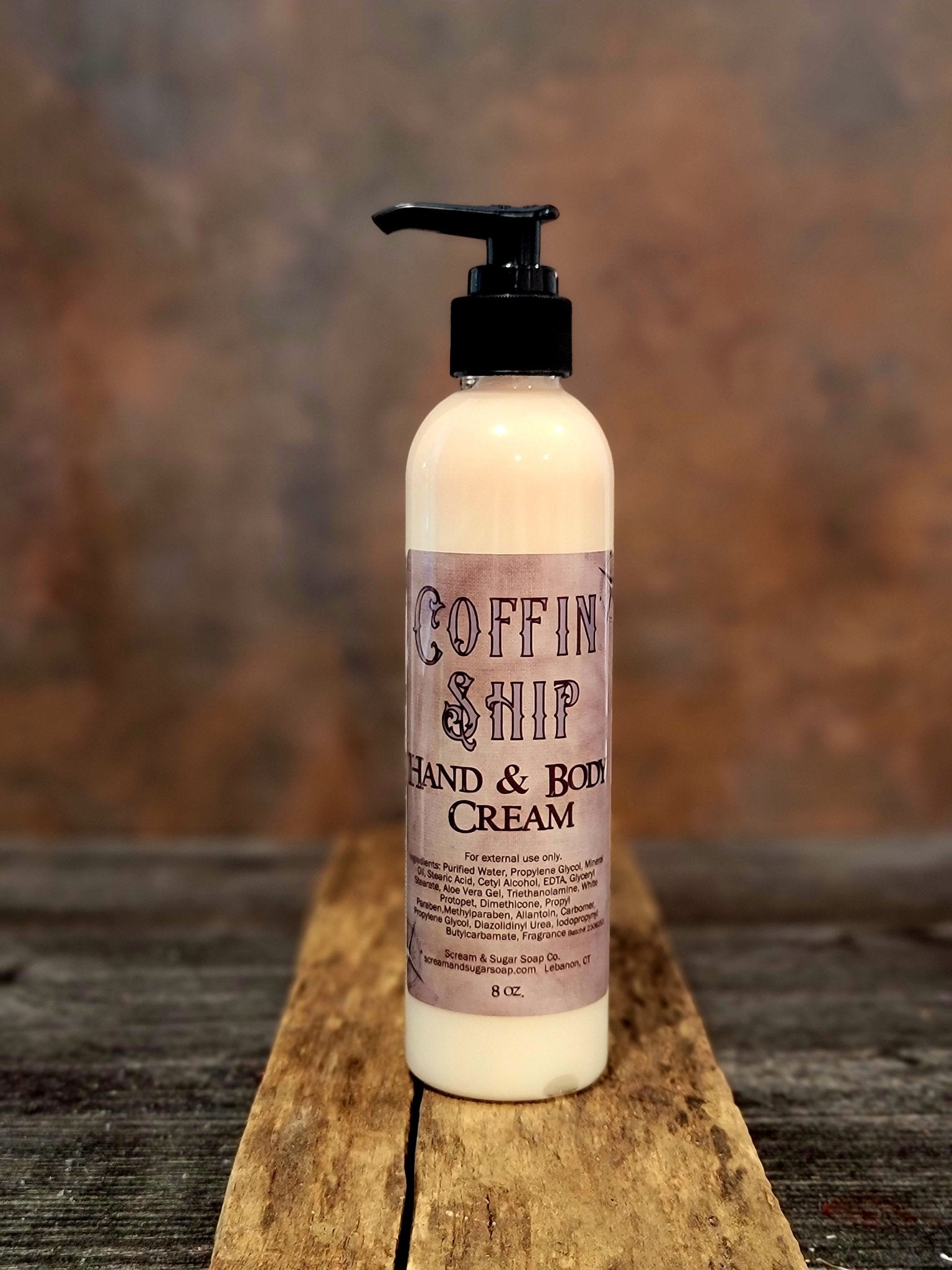 Coffin Ship Hand & Body Cream - Scream & Sugar Soap Co. - Lotion